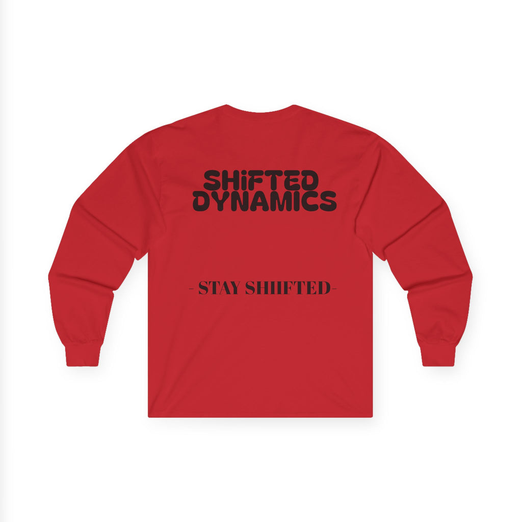 Shifted Dynamics logo long sleeve tee | Stay Shifted graphic shirt